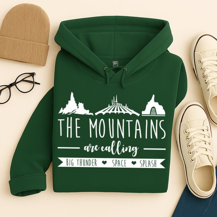 The Mountains Are Calling Big Thunder Space Splash Hoodie