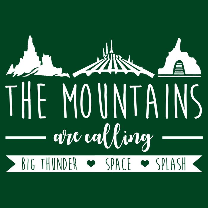 The Mountains Are Calling Big Thunder Space Splash Mousepad