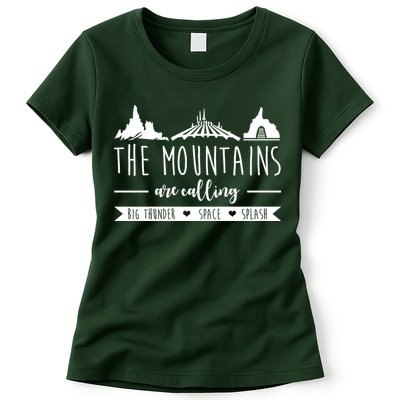 The Mountains Are Calling Big Thunder Space Splash Womens T-Shirt