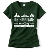 The Mountains Are Calling Big Thunder Space Splash Womens T-Shirt