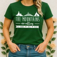 The Mountains Are Calling Big Thunder Space Splash Womens T-Shirt