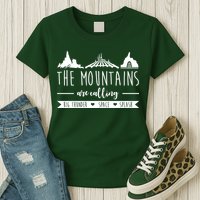 The Mountains Are Calling Big Thunder Space Splash Womens T-Shirt