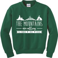 The Mountains Are Calling Big Thunder Space Splash Kids Sweatshirt