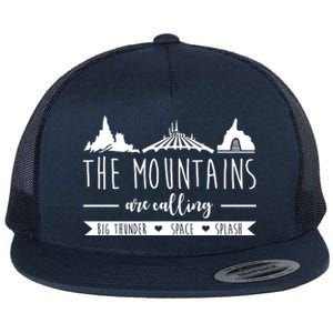 The Mountains Are Calling Big Thunder Space Splash Flat Bill Trucker Hat