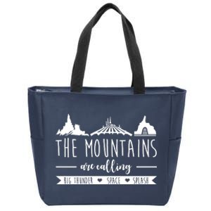 The Mountains Are Calling Big Thunder Space Splash Zip Tote Bag