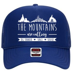 The Mountains Are Calling Big Thunder Space Splash High Crown Mesh Back Trucker Hat