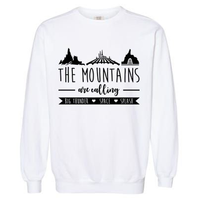 The Mountains Are Calling Big Thunder Space Splash Garment-Dyed Sweatshirt