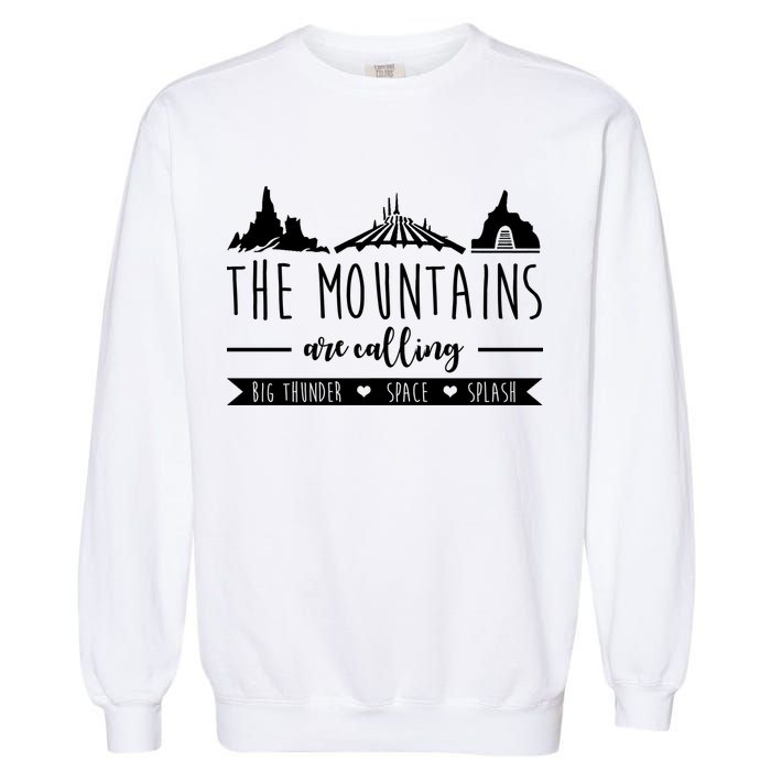 The Mountains Are Calling Big Thunder Space Splash Garment-Dyed Sweatshirt