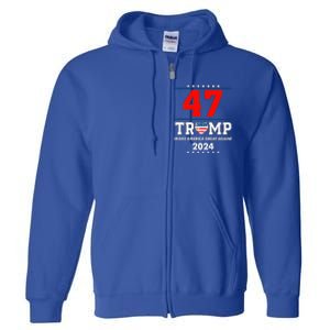 Trump Make American Again Full Zip Hoodie