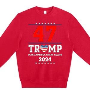 Trump Make American Again Premium Crewneck Sweatshirt