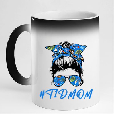 T1D Mom  A T1D Proud Mom For Diabetes Awareness  11oz Black Color Changing Mug