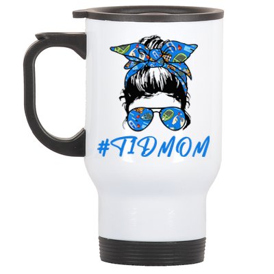 T1D Mom  A T1D Proud Mom For Diabetes Awareness  Stainless Steel Travel Mug