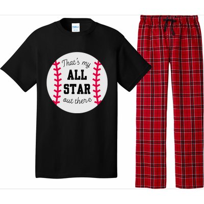 ThatS My All Star Baseball Cool Gift For Moms On Game Day Gift Pajama Set