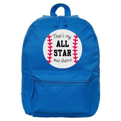 ThatS My All Star Baseball Cool Gift For Moms On Game Day Gift 16 in Basic Backpack