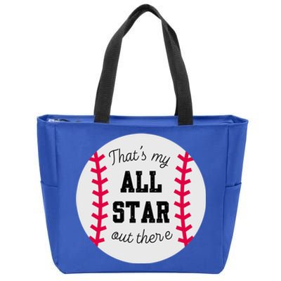 ThatS My All Star Baseball Cool Gift For Moms On Game Day Gift Zip Tote Bag