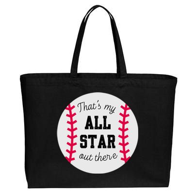 ThatS My All Star Baseball Cool Gift For Moms On Game Day Gift Cotton Canvas Jumbo Tote