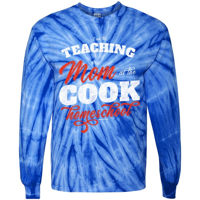 Teaching Mom At The Cook Homeschool Gift Mom Teacher Gift Tie-Dye Long Sleeve Shirt