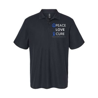 Transverse Myelitis Awareness Spine Warrior Blue Ribbon Softstyle Adult Sport Polo