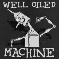 Tin Man Art Well Oiled Machine Retro Wizard Of Oz 7 Panel Mesh Trucker Snapback Hat