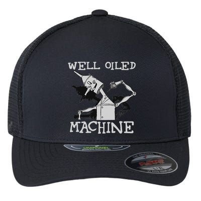 Tin Man Art Well Oiled Machine Retro Wizard Of Oz Flexfit Unipanel Trucker Cap