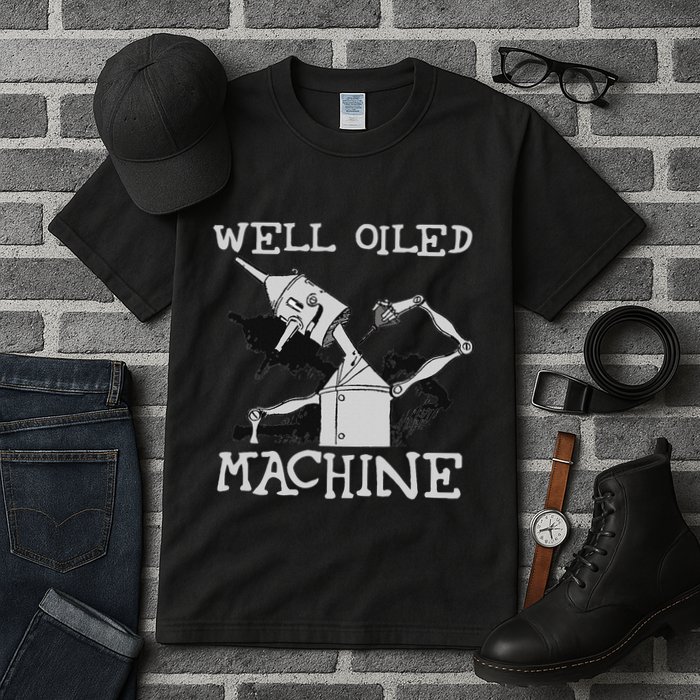 Tin Man Art Well Oiled Machine Retro Wizard Of Oz Tall T-Shirt