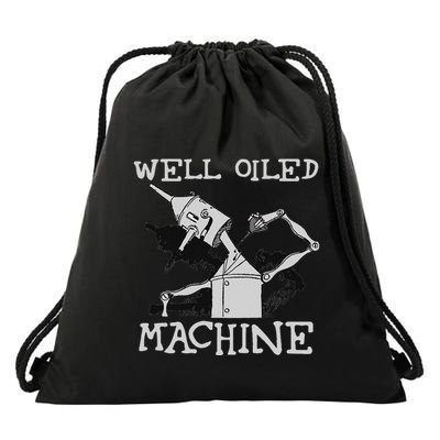 Tin Man Art Well Oiled Machine Retro Wizard Of Oz Drawstring Bag