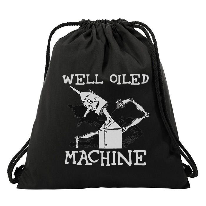 Tin Man Art Well Oiled Machine Retro Wizard Of Oz Drawstring Bag