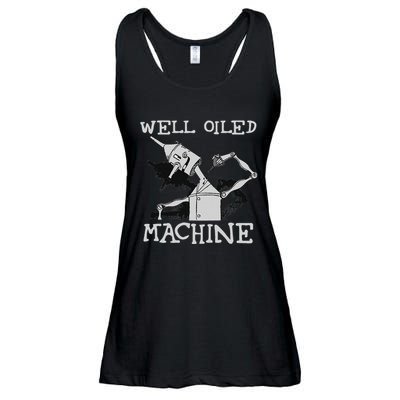 Tin Man Art Well Oiled Machine Retro Wizard Of Oz Ladies Essential Flowy Tank