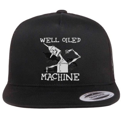 Tin Man Art Well Oiled Machine Retro Wizard Of Oz Flatbill Hat