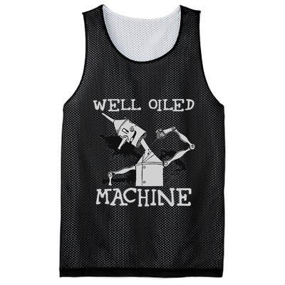 Tin Man Art Well Oiled Machine Retro Wizard Of Oz Mesh Reversible Basketball Jersey Tank