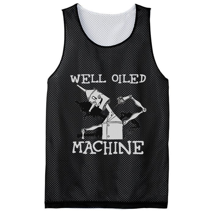 Tin Man Art Well Oiled Machine Retro Wizard Of Oz Mesh Reversible Basketball Jersey Tank