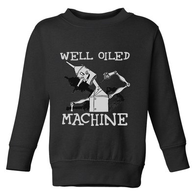 Tin Man Art Well Oiled Machine Retro Wizard Of Oz Toddler Sweatshirt