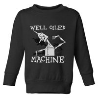 Tin Man Art Well Oiled Machine Retro Wizard Of Oz Toddler Sweatshirt