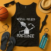 Tin Man Art Well Oiled Machine Retro Wizard Of Oz Tank Top
