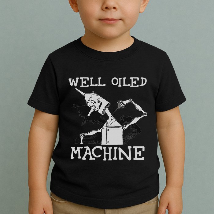 Tin Man Art Well Oiled Machine Retro Wizard Of Oz Toddler T-Shirt