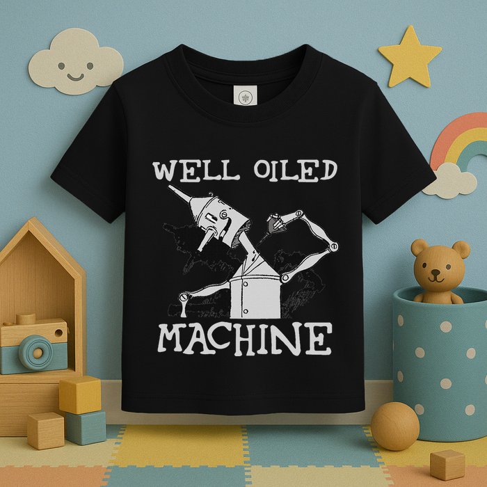Tin Man Art Well Oiled Machine Retro Wizard Of Oz Toddler T-Shirt