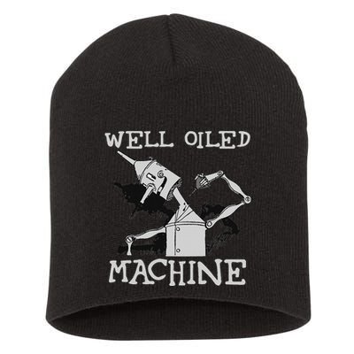 Tin Man Art Well Oiled Machine Retro Wizard Of Oz Short Acrylic Beanie