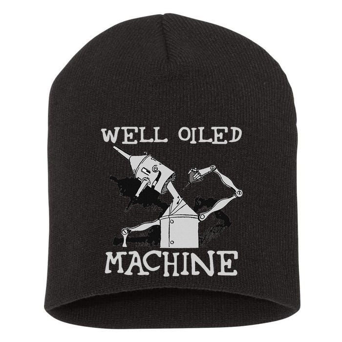 Tin Man Art Well Oiled Machine Retro Wizard Of Oz Short Acrylic Beanie