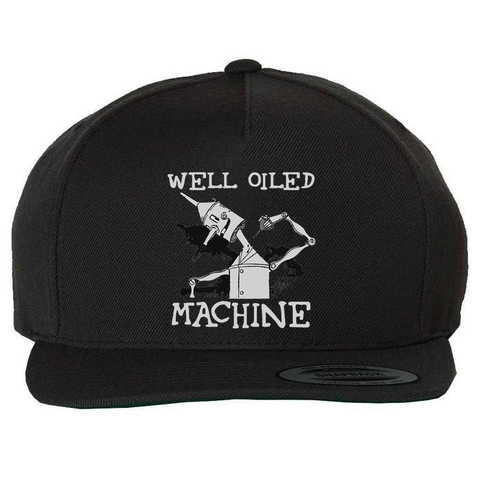 Tin Man Art Well Oiled Machine Retro Wizard Of Oz Wool Snapback Cap