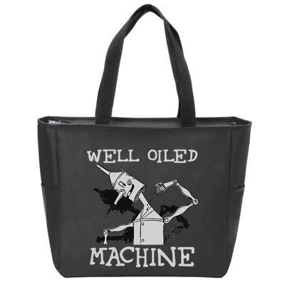 Tin Man Art Well Oiled Machine Retro Wizard Of Oz Zip Tote Bag