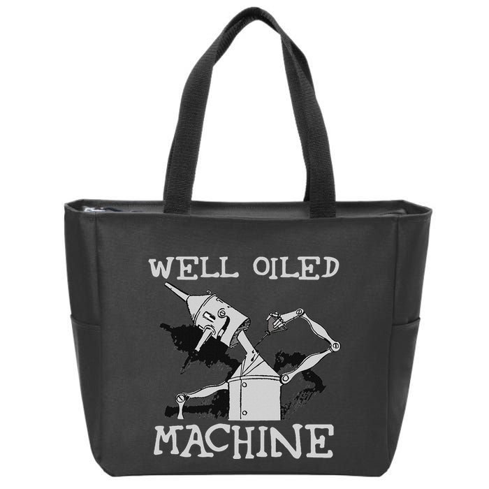 Tin Man Art Well Oiled Machine Retro Wizard Of Oz Zip Tote Bag