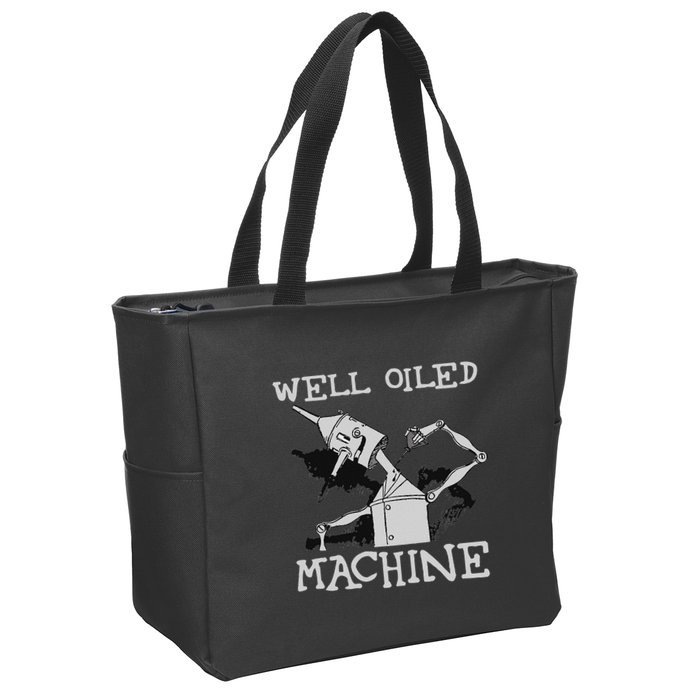 Tin Man Art Well Oiled Machine Retro Wizard Of Oz Zip Tote Bag