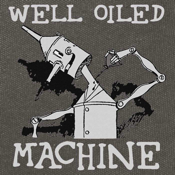 Tin Man Art Well Oiled Machine Retro Wizard Of Oz Cotton Canvas Backpack