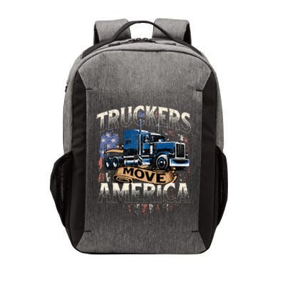 Truckers Move America Semi Truck Driver Trucking Big Rig Vector Backpack