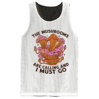 The Mushrooms Are Calling And I Must Go Funny Mesh Reversible Basketball Jersey Tank