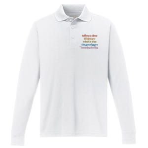 Tell Me A Time In History When It Was The Good Guys Banning Books Performance Long Sleeve Polo