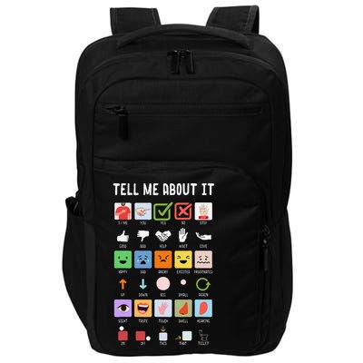 Tell Me About It Speech Language Pathology AAC Sped Teacher Impact Tech Backpack