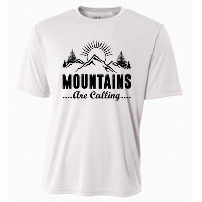 The Mountains Are Calling Funny Cooling Performance Crew T-Shirt