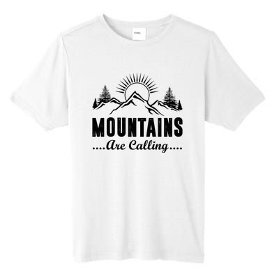 The Mountains Are Calling Funny Tall Fusion ChromaSoft Performance T-Shirt