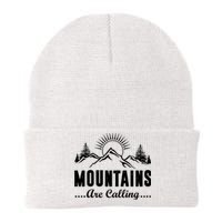 The Mountains Are Calling Funny Knit Cap Winter Beanie